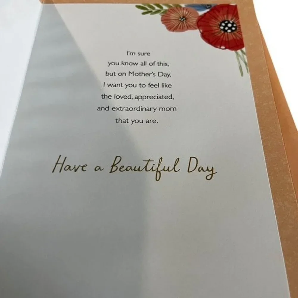 American Greetings Mother's Day Floral Bicycle Greeting Card